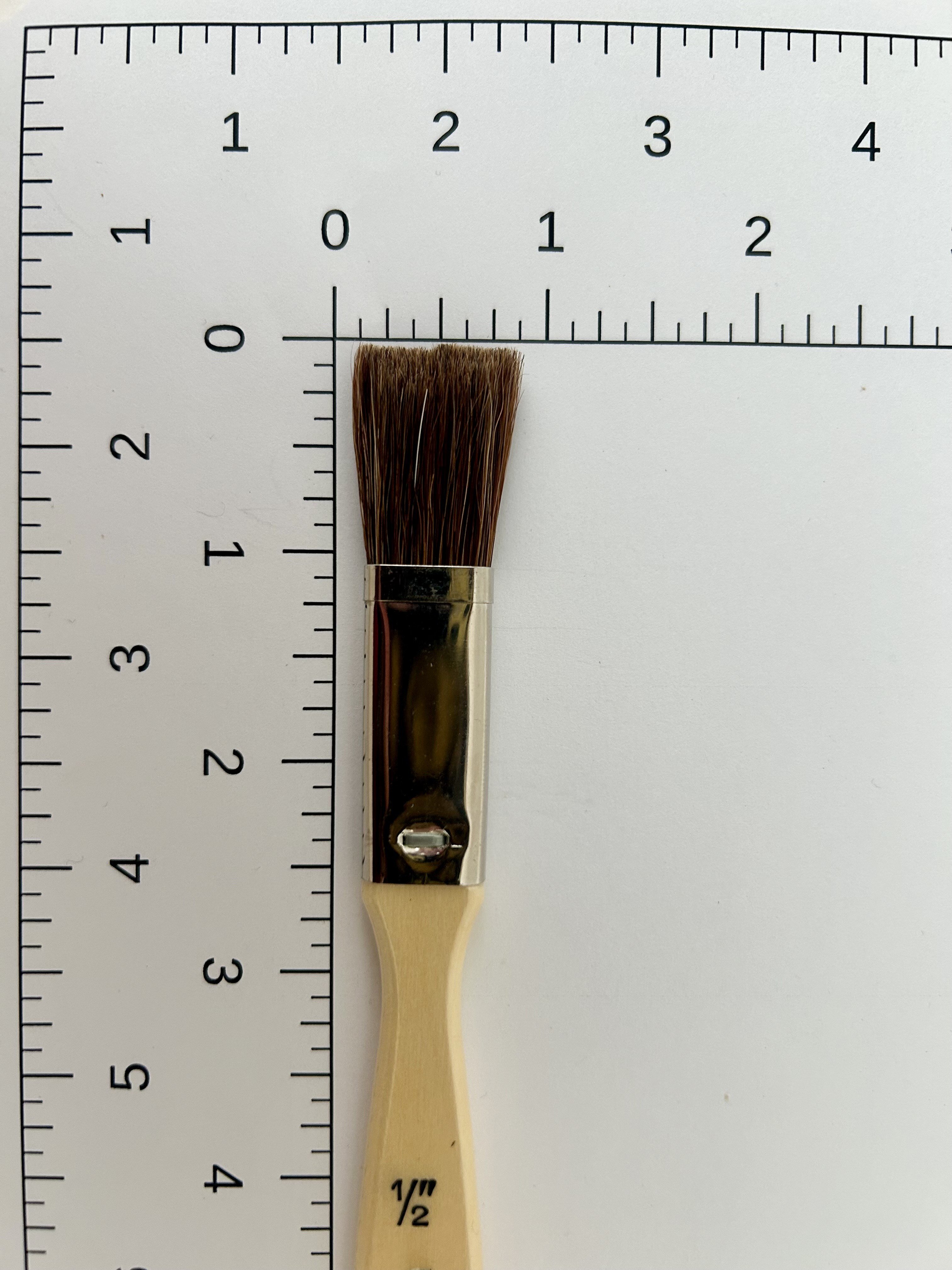 Flat Brush, 1/2" Dark Ox, Beveled Edge<br /><small>FLAT BRUSH, 1/2" Dark Ox, Beveled Edge GER</small>