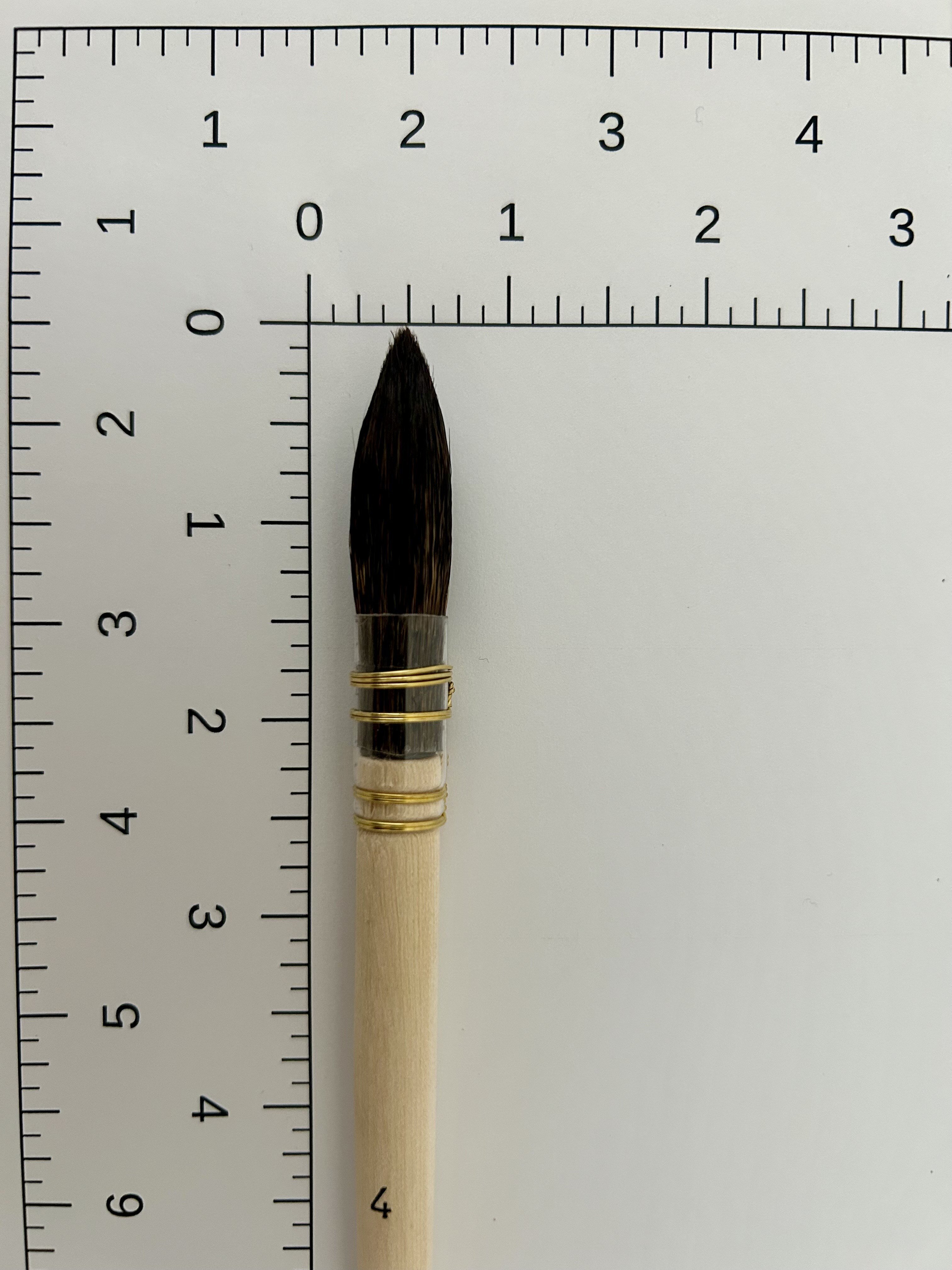 Gilder's Mop, 10mm # 4 Pure Squirrel, Oval<br /><small>GILDERS MOP, 10mm # 4 Pure Squirrel, Oval GER</small>