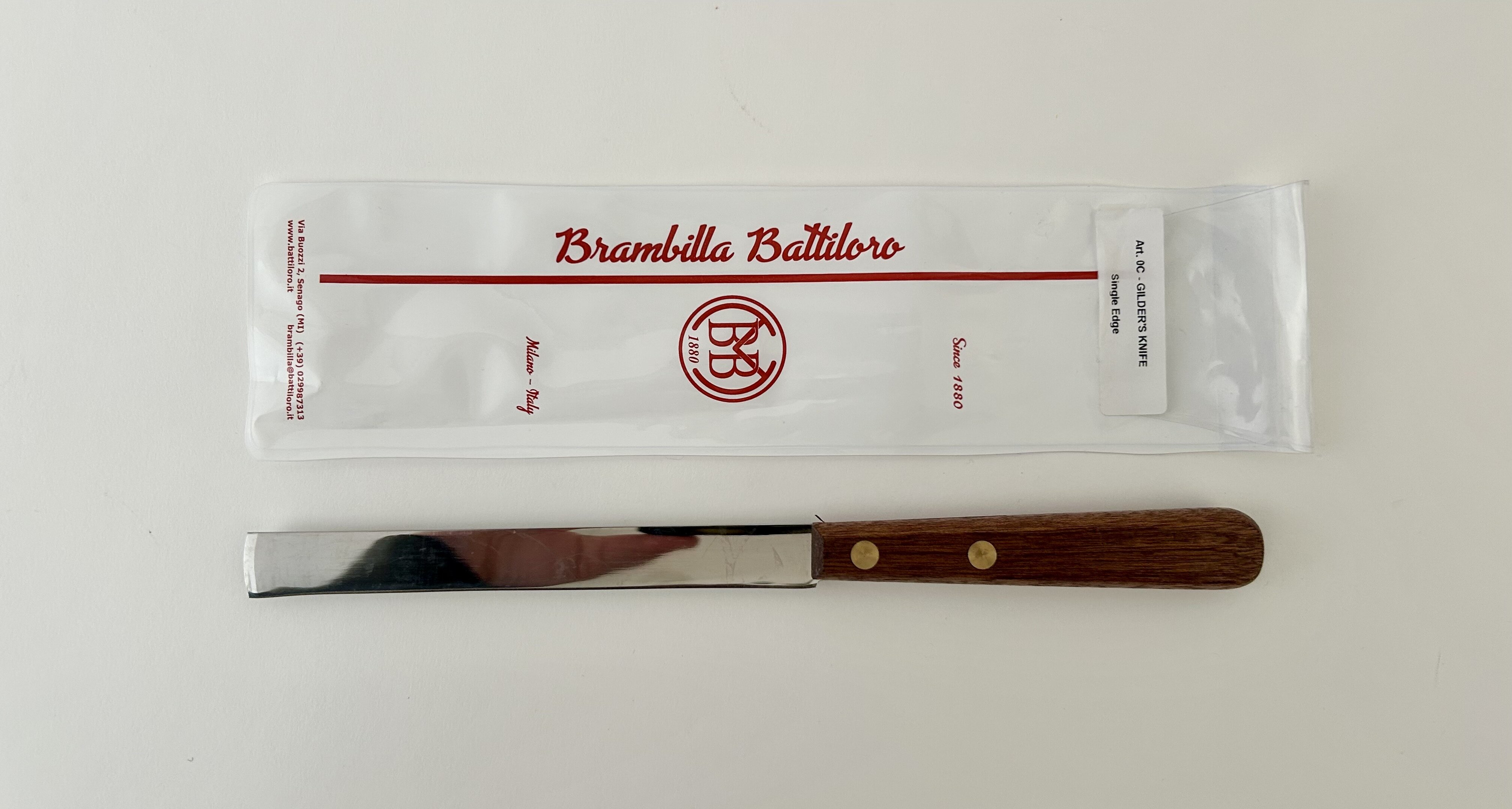 Gilder's Knife, Single Edge, Square End, 5.5 @ seppleaf.com