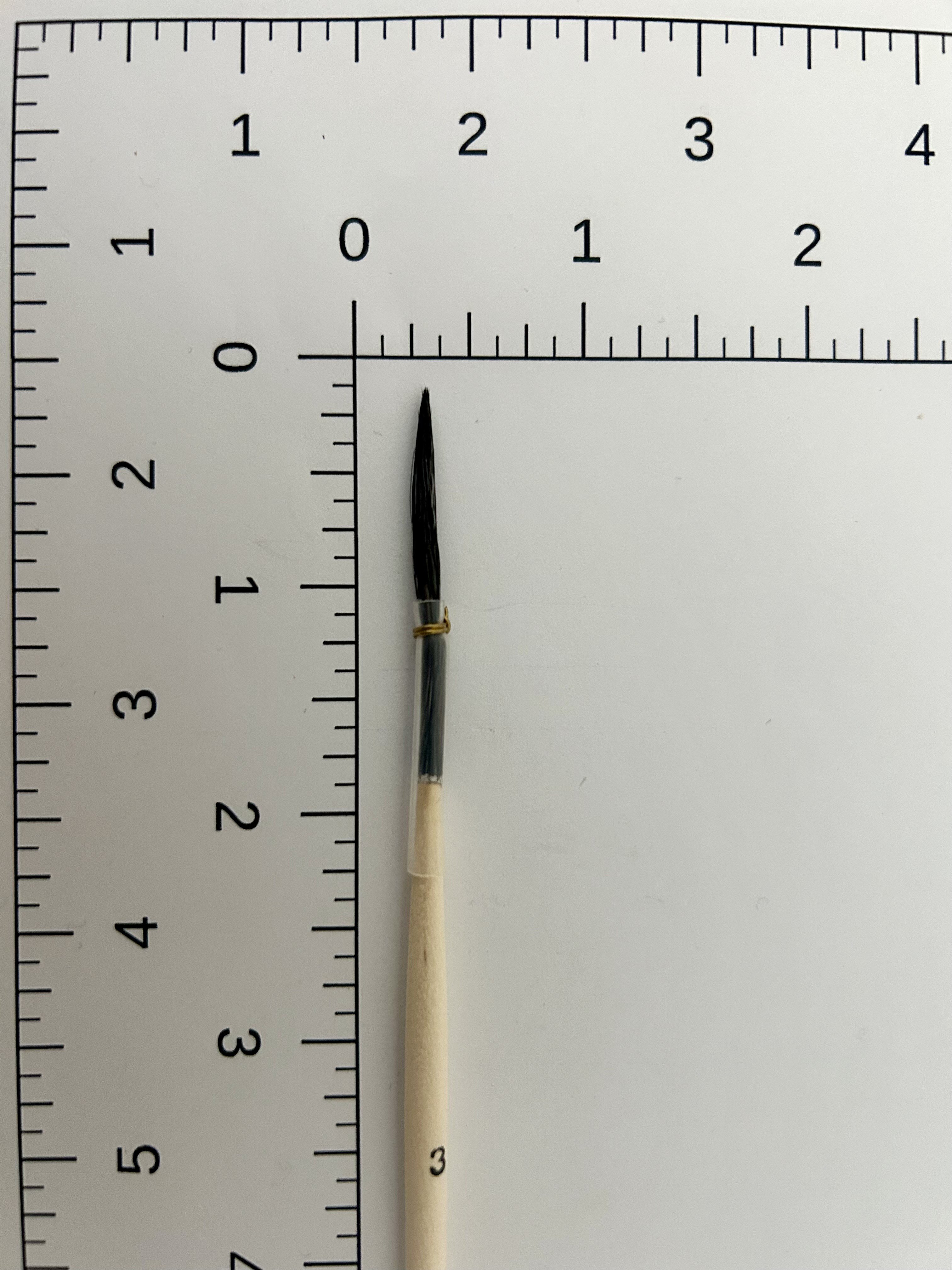 Square Quill, 2mm, # 3, Pure Blue Squirrel<br /><small>SQUARE QUILL, 2mm # 3, Pure Blue Squirl. GER</small>