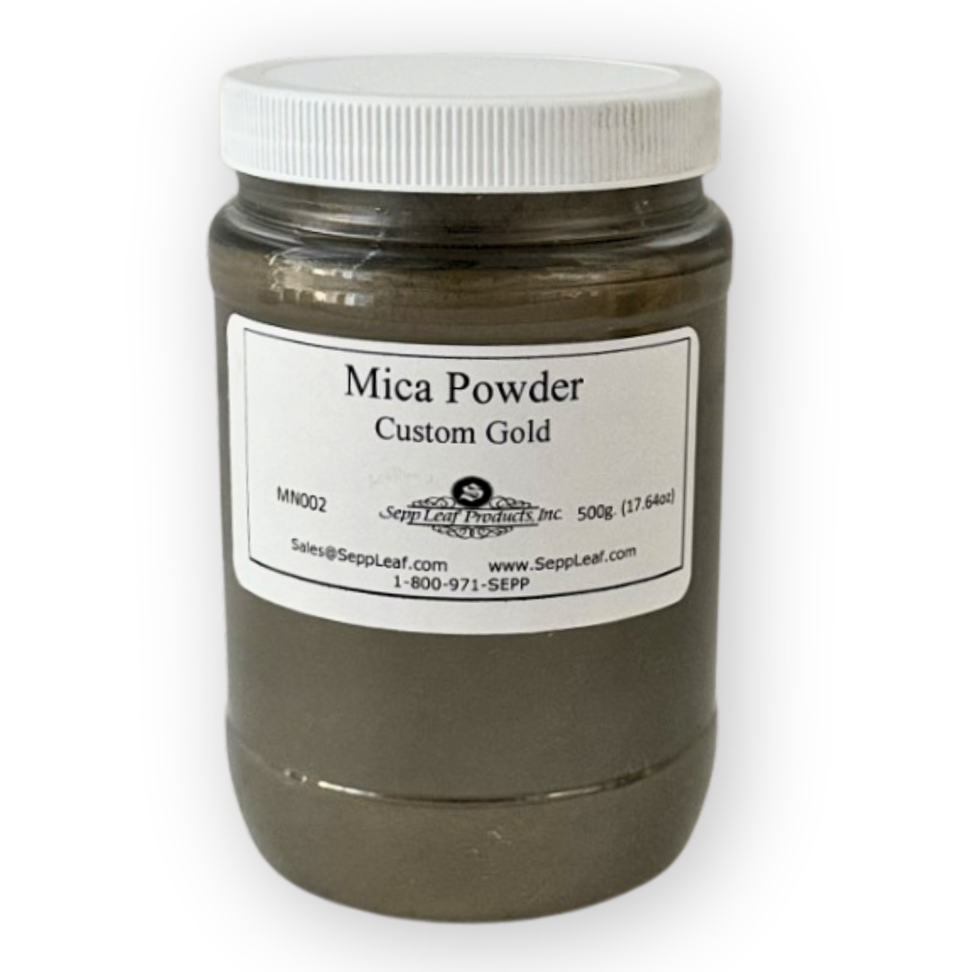 Mica Powder, Custom Gold, 500gm @ seppleaf.com @ seppleaf.com