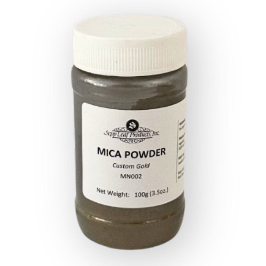 Mica Powder, Custom Gold, 100gm @ seppleaf.com @ seppleaf.com