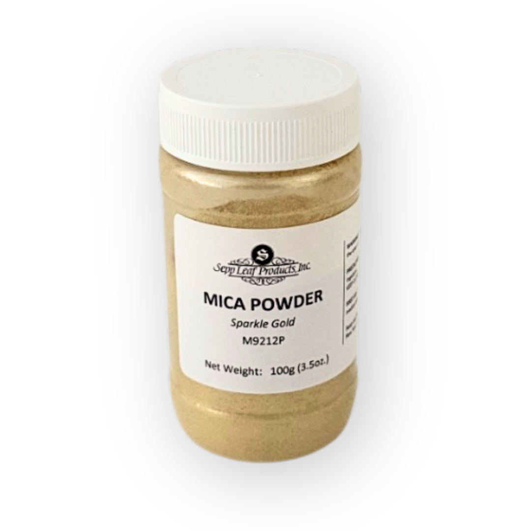 Mica Powder, Sparkle Gold, 100gm @ seppleaf.com @ seppleaf.com