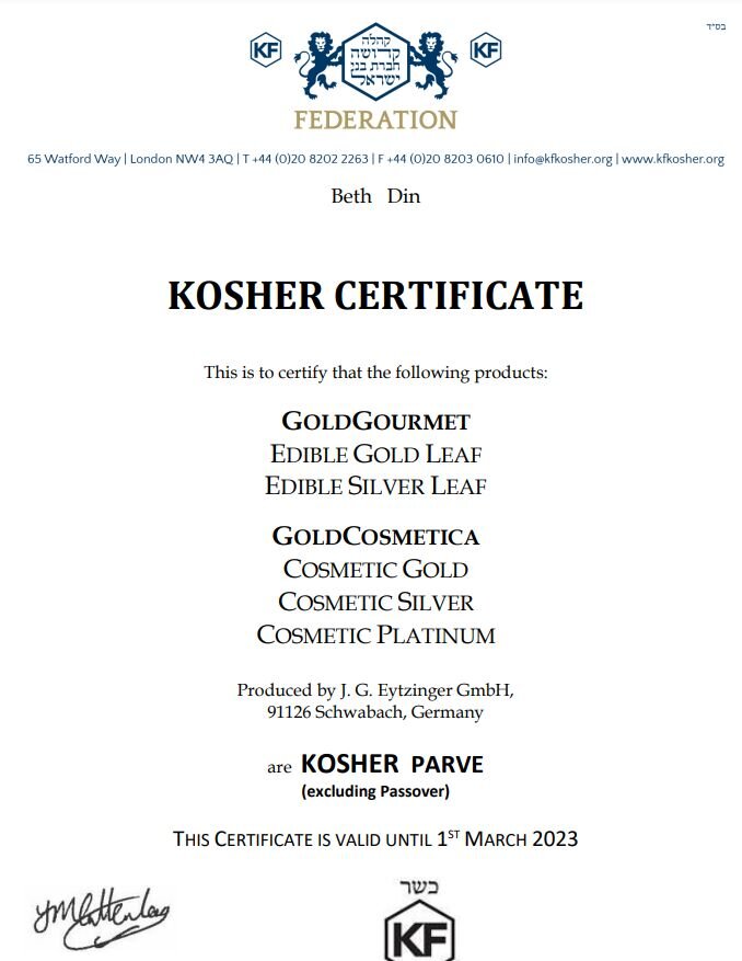 Kosher Certificate